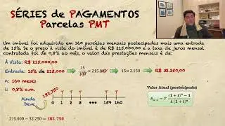 Séries de Pagamentos  - Parcelas PMT