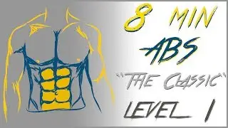 Abdominales en 8 minutos - Nivèl 1 - No Music