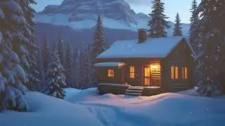 Escape to a Silent Snowy Forest Cabin | Stunning Winter Landscape & Relaxing Ambience