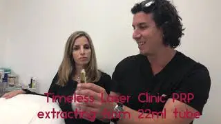 PRP preparation, extracting plasma