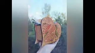 Acrilic craft painting on wood by Lyuba Smirnova tutorial