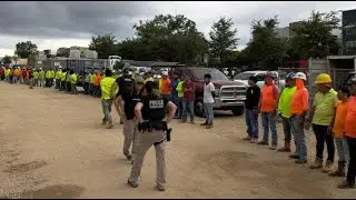 🚨IMMIGRATION RAID at ALABAMA construction site: Workers fled through the ROOF! 🇺🇸