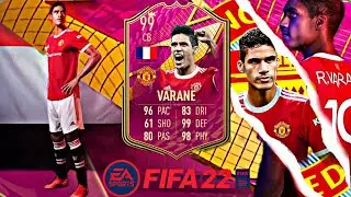 THE BEST DEFENDER IN FIFA HISTORY!🐐🇫🇷 - 99 RATED FUTTIES RAPHAEL VARANE PLAYER REVIEW - FIFA 22