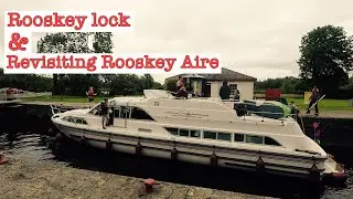 We re-visit Rooskey Aire  & watch boats go through the Rooskey lock .
