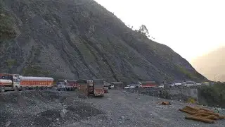 all Kashmir Road explore blog 🏞 truck driver life 🎄 Kashmir kanbai system || #driverlife