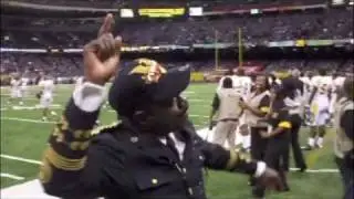 The G-Men celebrate their Bayou Classic 2008 win