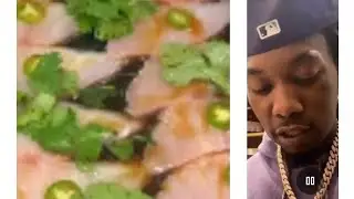Hilarious!!! Offset Refuses To Eat Sushi Despite Cardi's Best Efforts