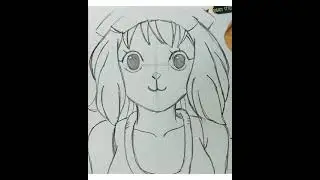 Speed Drawing Carrot from OnePiece. #onepiece #shorts