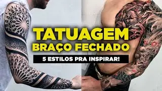 TATUAGEM BRAÇO FECHADO: 5 Estilos ANIMAIS de Tattos pra você Escolher!
