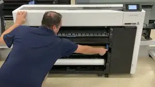 Epson Surecolor T5770D - Activating and Attaching the Take up Reel