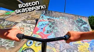 Riding Scooters At Boston&rsquo;s Most Famous Skatepark!