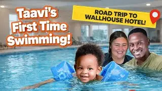 Taavi&rsquo;s First Time Swimming | Road Trip To The @thewallhousehotel |Travel |Vlog |The Bichanga Family