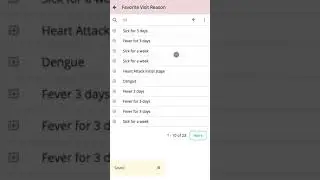 VISIT REASON MODULE - #75Health EHR & EMR software