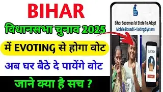 Bihar Election 2025 Me E-Voting ? E-Voting Use In Bihar Vidhansabha Chunav 2025 | 