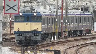 2025年3月4日　J編成の配給は今回で最終!!　横須賀線・総武快速線用 E235系1000番台 J-44編成(付属編成)　配給列車　電気機関車EF64 1032 牽引 　JR高崎駅