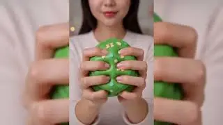 ASMR video Cozy ASMR Green Slime | Satisfying Slime Sounds for Relaxation
