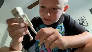 MINECRAFT movie skeleton toy review with Maddox!