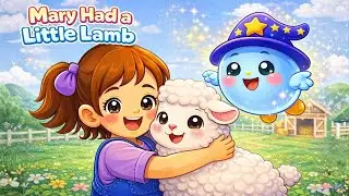 Mary Had a Little Lamb 🐑 | Cute Nursery Rhyme with Mary & Bubu | Magic Bubbles