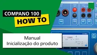 Manual do COMPANO 100 - Inicializa&ccedil;&atilde;o do produto