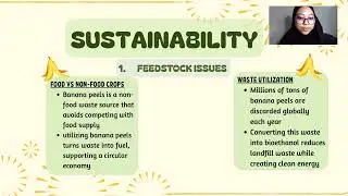 SUSTAINABLE BIOETHANOL PRODUCTION FROM BANANA PEELS ( GROUP 3) DAK23703