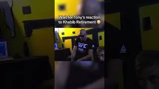 Tony&rsquo;s reaction to Khabib retiring 🔊 (via UFC)