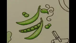 Adult Colouring Tutorial Peas - from Worlds of Wonder by Johanna Basford