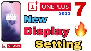 One Plus 7 Display Setting | One Mobile New Display Setting