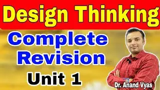 Design Thinking | Design Thinking process | Complete Revision| Unit 1 | AKTU | MBA | BBA | B.COM