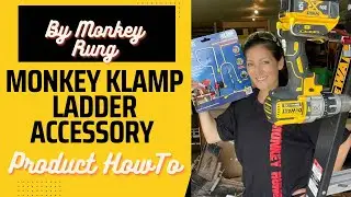 Monkey Rung Monkey Klamp Ladder Accessory TOOL HOLDER How To Use Install Purchase in my Amazon store