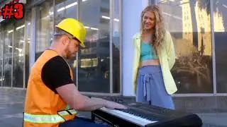 Construction Worker Shocks Passerby's on Piano - Top 5 Moments