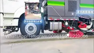 Sinotruk Howo Road washing and Sweeping truck @goodtrucks-01
