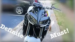 Установка поворотника MECH-GTR на мой MT-09 (разница колоссальная)