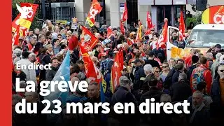 Gr&egrave;ve du 23 mars: vivez les manifestations contre la r&eacute;forme des retraites