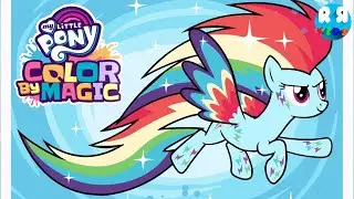 My Little Pony Color By Magic - Playing, Coloring and Drawing Rainbow Dash
