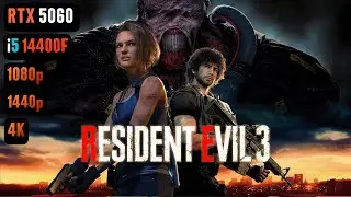 Resident Evil 3 REMAKE RTX 5060 FPS TEST | Resident Evil 3 RTX 5060 & i5 14400F Benchmark