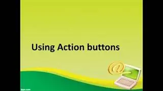 insert action buttons on slide