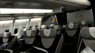 Lufthansa A330 Cabin - Libreville International Airport Gabon - Gabon Trip March 8th 2010