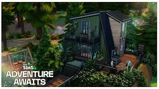 Современная лесная хижина 🌲! \\ The Sims 4 Приключения ждут скоростной сборки \\ Без CC