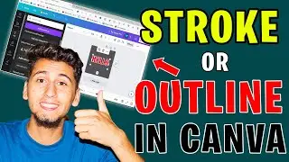 How To Add a Stroke To Text In Canva🤯 - Canva Stroke Master Course
