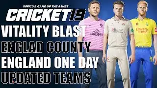 Cricket 19 - How To Get Vitality T20 Blast Kits, England County & One Day Teams [4K]