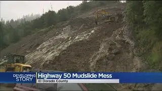 Highway 50 Rockslide Clean-Up Continuing Throughout Weekend