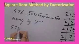#Maths ticks and tips#Square root by factorization#VIP qs of class 6th#STUDY ABOUT MATHEMATICS505