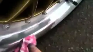 Autosol Metal Polish полировка диска BBS