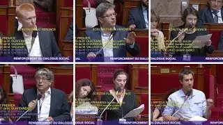 CONTRE LE COUP D'ÉTAT SOCIAL DU GOUVERNEMENT - Les députés insoumis à l'Assemblée nationale
