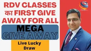 Mega Give Away Lucky Draw Result Live By RDV Classes | CA Vikas Sharma