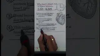 Why Heart Attack Risk Is Higher Between 3 AM &ndash; 6 AM | #HeartAttack#HealthAwarenes#shorts