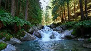 Fast Flowing River for Background Noise - 24/7 [Ultra HD]