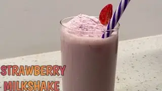 Strawberry milkshake| Strawberry Shake| Delicious Morning Drink