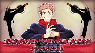 Itadori Triple Kick Tutorial #shorts #anime #jujutsukaisen #itadori