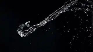 Water Splashing On Black Background Stock Video